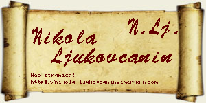 Nikola Ljukovčanin vizit kartica